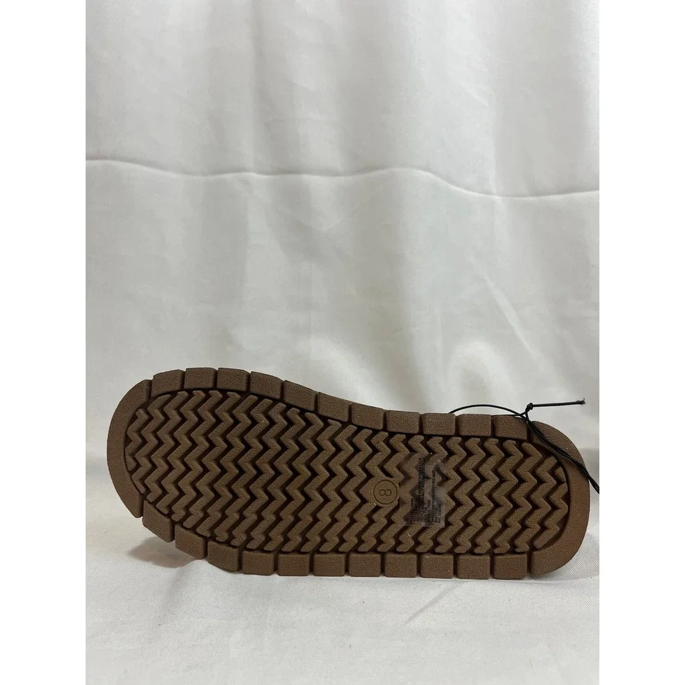 Universal Thread Leopard Print Ankle Boots Memory Foam‎ Lug Sole Brown Womens 8